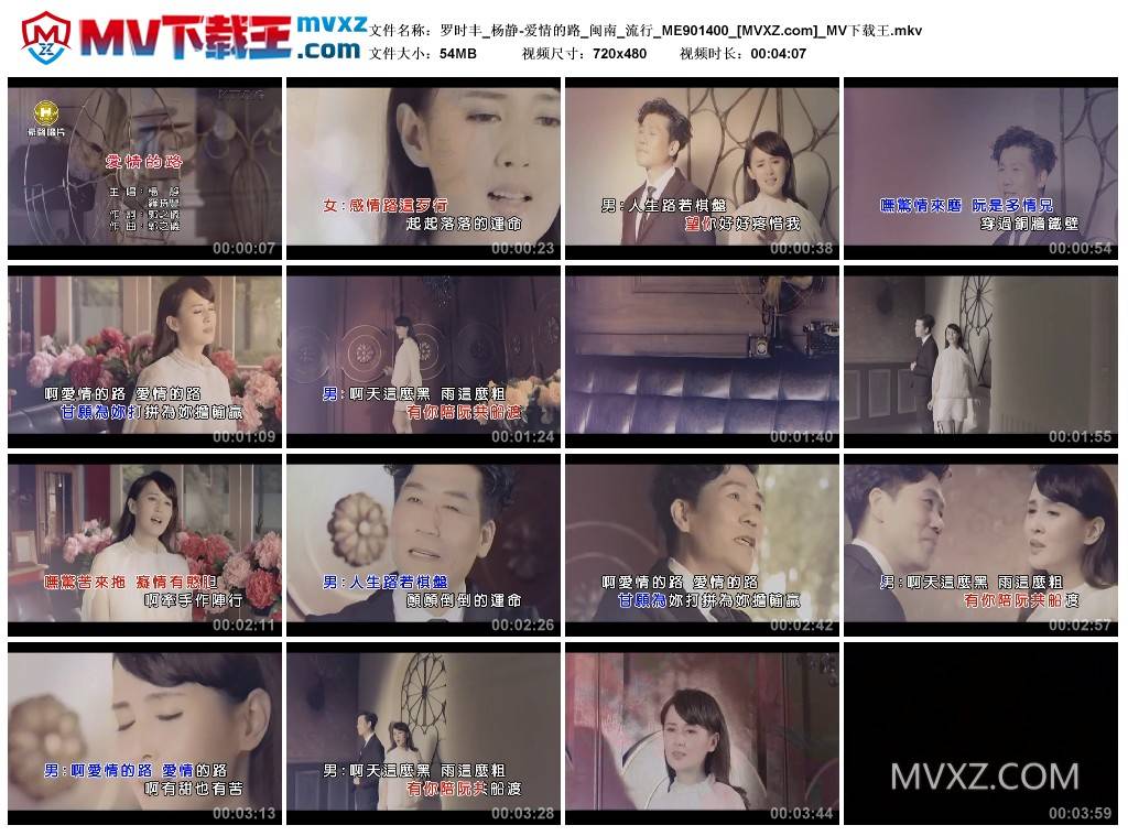 罗时丰_杨静-爱情的路_闽南_流行_ME901400